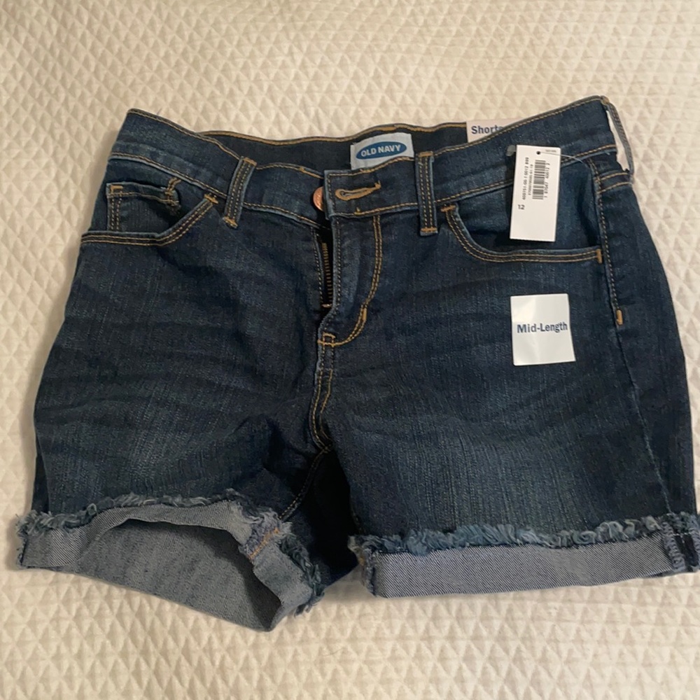 NWT- old navy jean shorts girls size 12